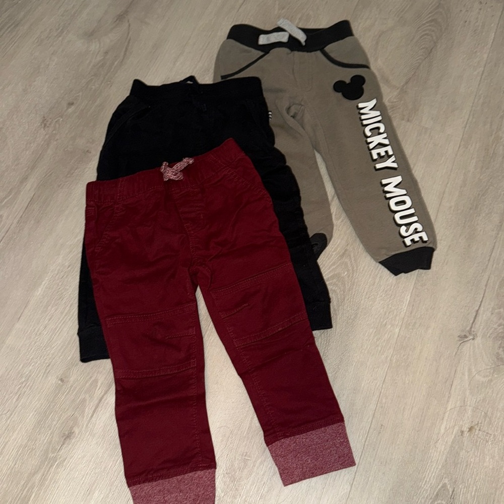 2T Pants Bundle - boys pants from various (Cat & Jack, Disney)